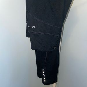 Black Nike Dri-Fit leggings mesh back